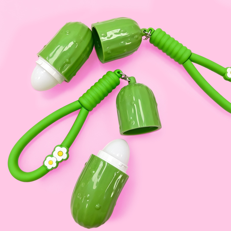 Cute Cucumber-shaped Lip Balm Model:C5562-1