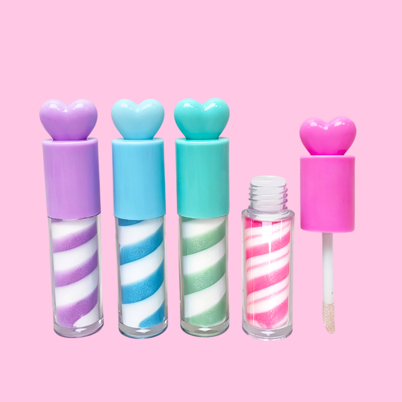 Heart-shaped Cover Children's Lip Gloss Model:C2169-1