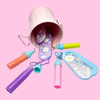 Kids Lip Balm Comb Mirror Keychain