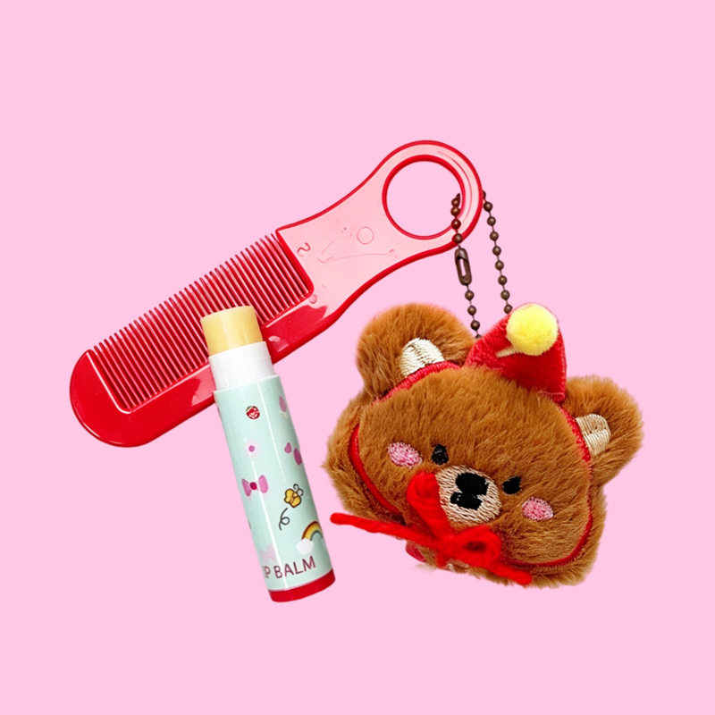 Kids Lip Balm & Pocket Comb Set