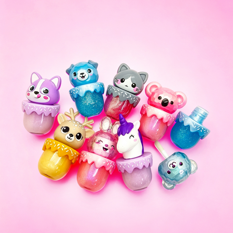 Cute 3D Animal Head Lip Gloss Model:C2162-10C