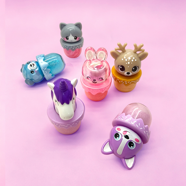 Cute 3D Animal Head Lip Gloss Model:C2162-10C