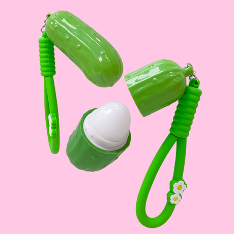 Cute Cucumber-shaped Lip Balm Model:C5562-1