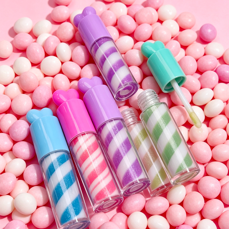 Heart-shaped Cover Children's Lip Gloss Model:C2169-1