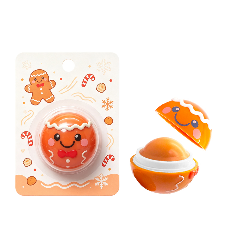Cute Gingerbread Man Design Lip Balm Model:C5452-11