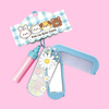 Kids Lip Balm Comb Mirror Keychain