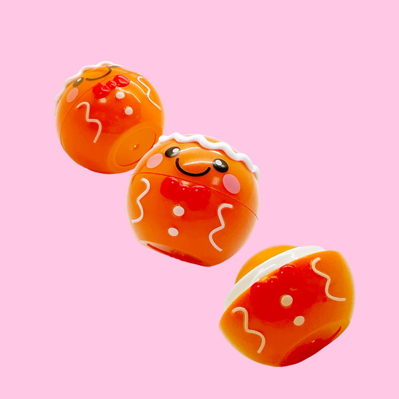 Cute Gingerbread Man Design Lip Balm Model:C5452-11