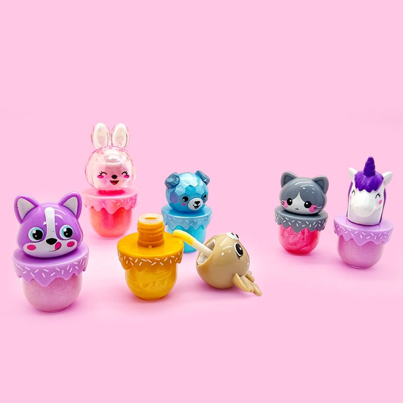 Cute 3D Animal Head Lip Gloss Model:C2162-10C