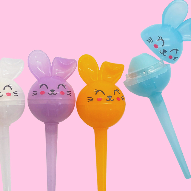 Jelly color rabbit lip balm c5485