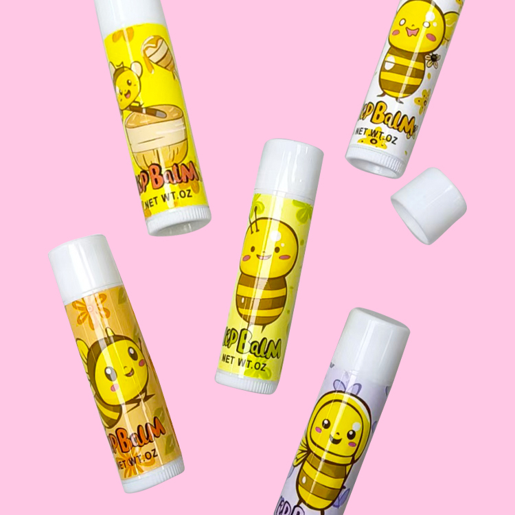 Honey chapstick moisturize colorfull lip balm 5pcs/set modle c2131