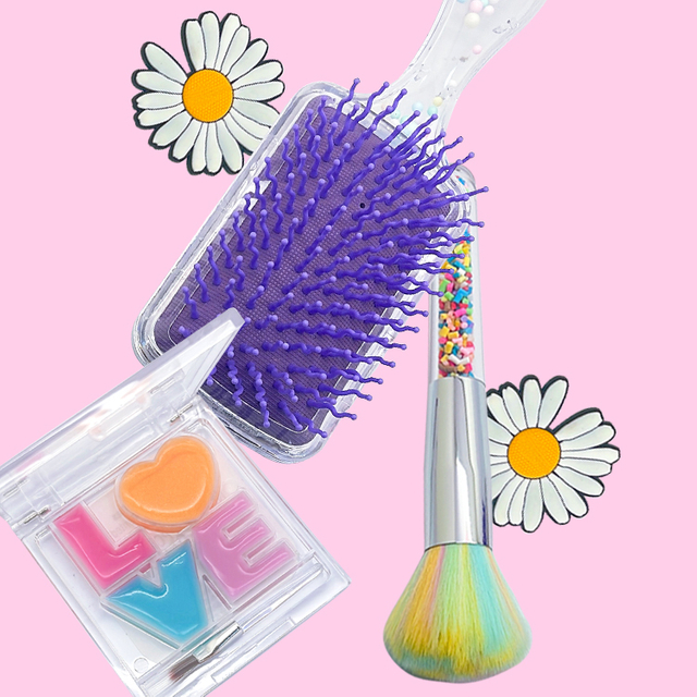 Pink Heart Lip Glaze Children's Set Series c5488+c5138+2134-11+2134-12