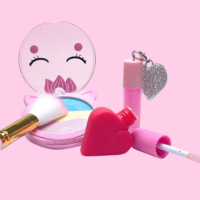 Pink Heart Lip Glaze Children's Set Series C2109