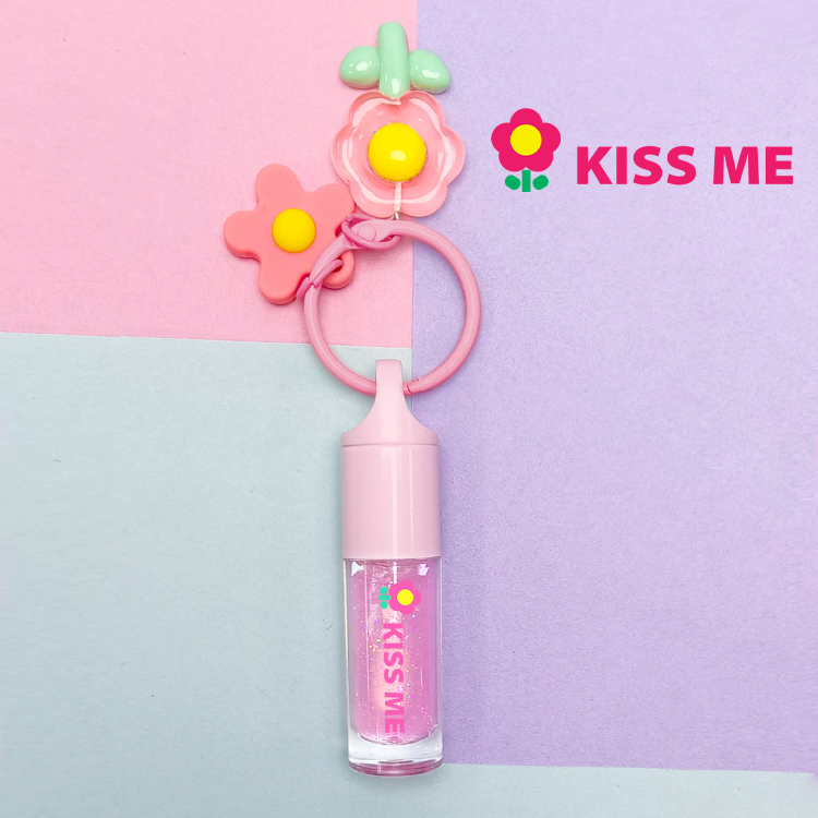Pink Keychain Vagen Moisturizing Lip Gloss