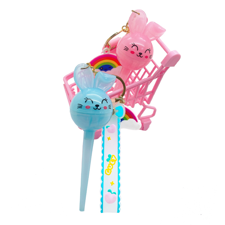 Key Chain Rabbit lip balm C5489