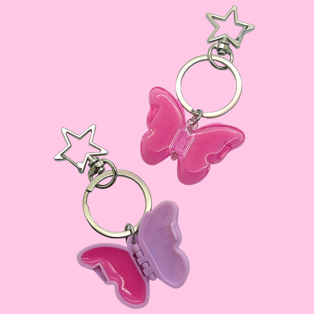 Key Chain butterfly lipbalm C5316