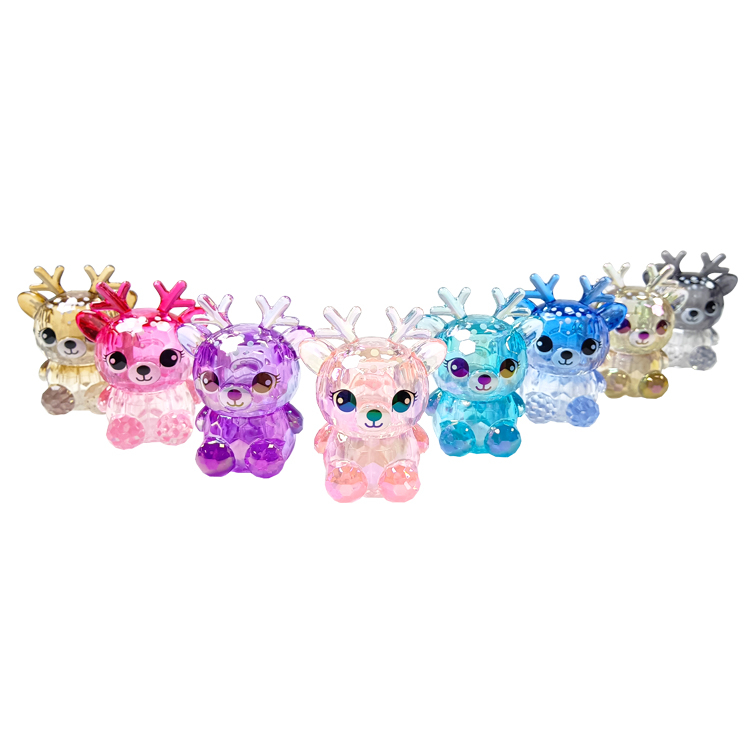 Diamond-faced Elk animal shape moisturize colorfull lip balm molde c5606