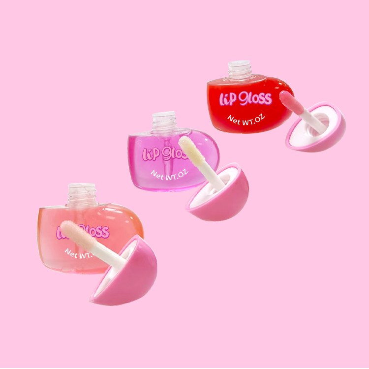 Heart Shape Moisturize Color Love Lip Gloss 3pcs Set