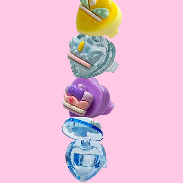 Various ring shape moisturize colorfull lip balm c1124/c1113/c1083