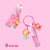 Pink Keychain Vagen Moisturizing Lip Gloss