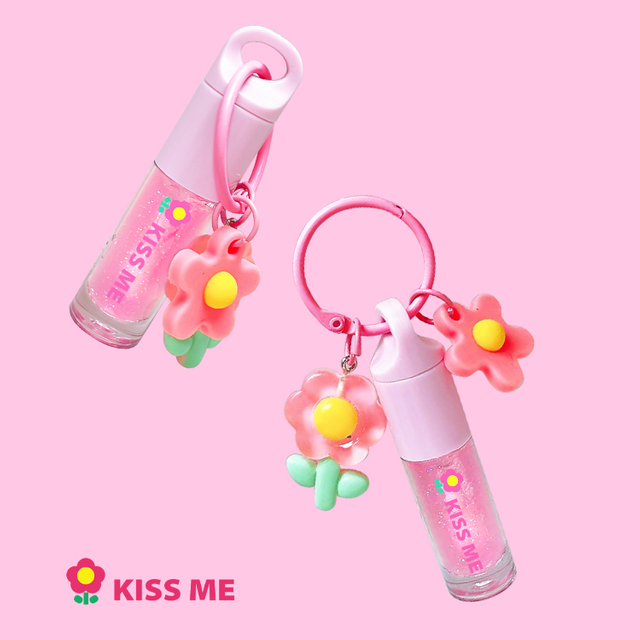 Pink Keychain Vagen Moisturizing Lip Gloss