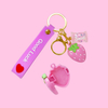Cute Mini Strawberry Lip Gloss Pendant Model:C1229