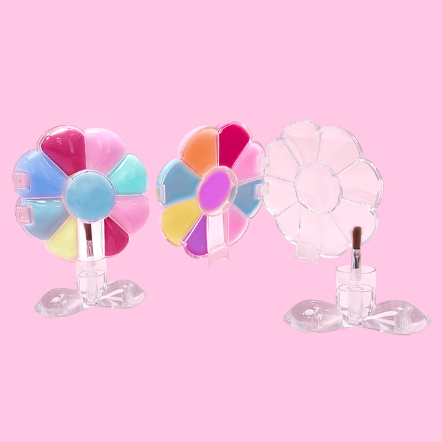 Colorful flower - shaped children's lip gloss Model:C1232