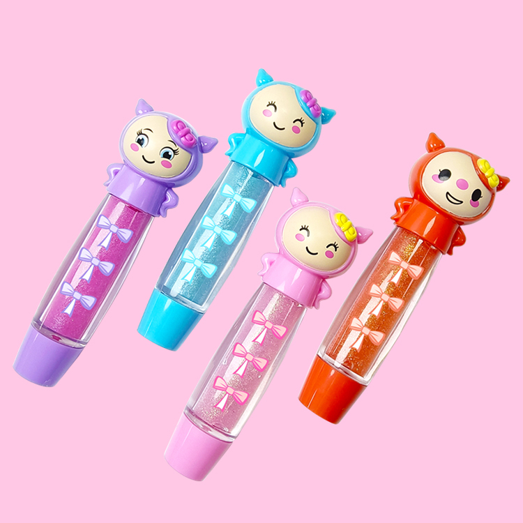 Cute girl shape moisturize colorfull lip balm C2134-15 molde