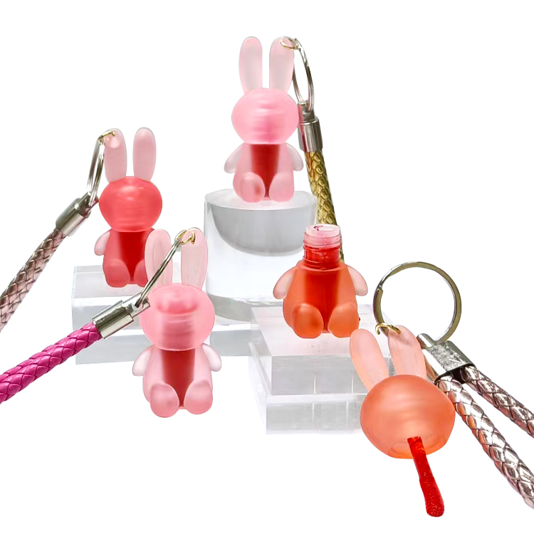 Key Chain rabbit Animal shape Lip glossC2160-1