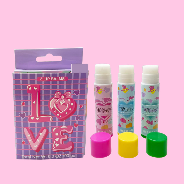 Chapstick Balm Moisturize Colorfull Lip Balm 3pcs/set Model C2131
