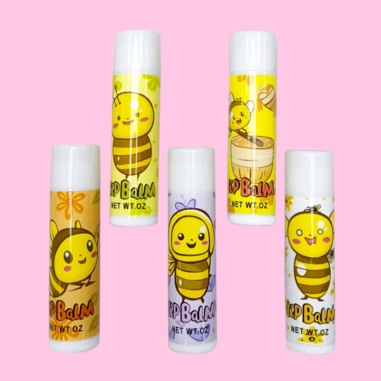 Honey chapstick moisturize colorfull lip balm 5pcs/set modle c2131