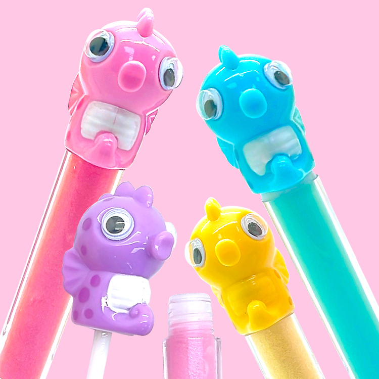 hippocampus shape fruit favoty lip gloss C2071-4