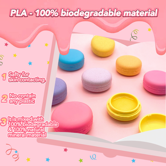  environmental protection material Makaron lipbalm C1161-2