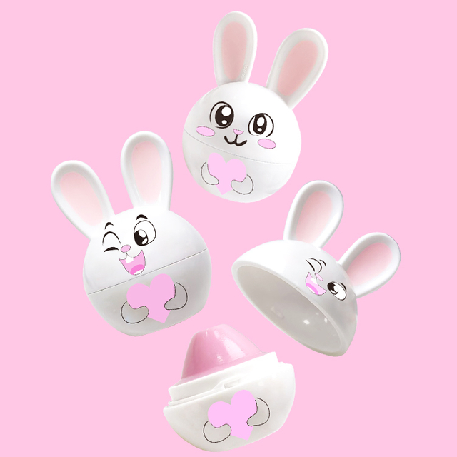 Cute rabbit Animal shape fruit vegan lip balm