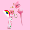 Key Chain Rabbit lip balm C5489