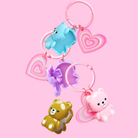 Cute mini pendant bear lip gloss charm Model:C1228 