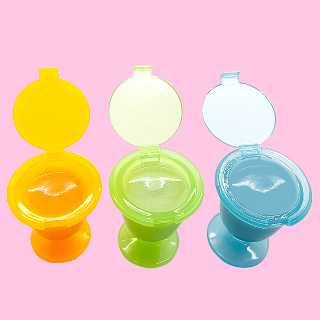 Small wine cup shape fruit lip balm c1092