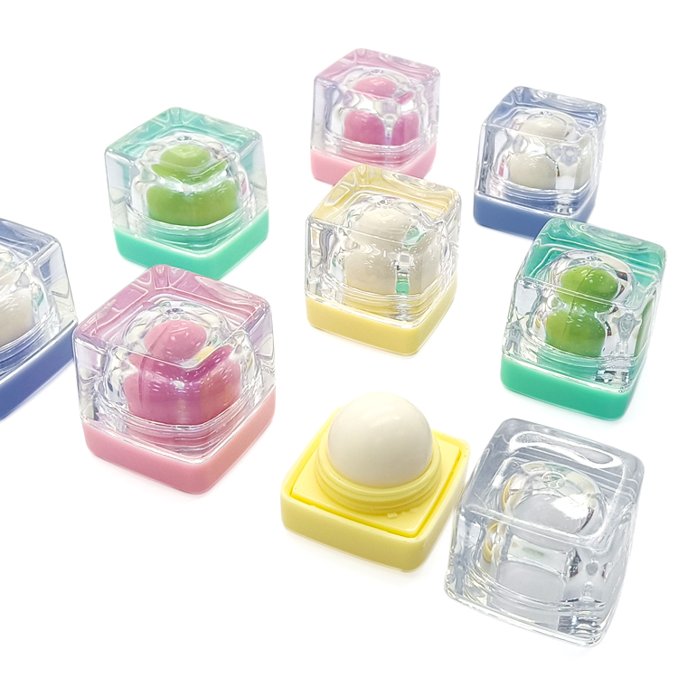 Ice Cube shape fruit lip balm C5448