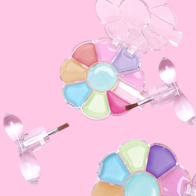 Colorful flower - shaped children's lip gloss Model:C1232