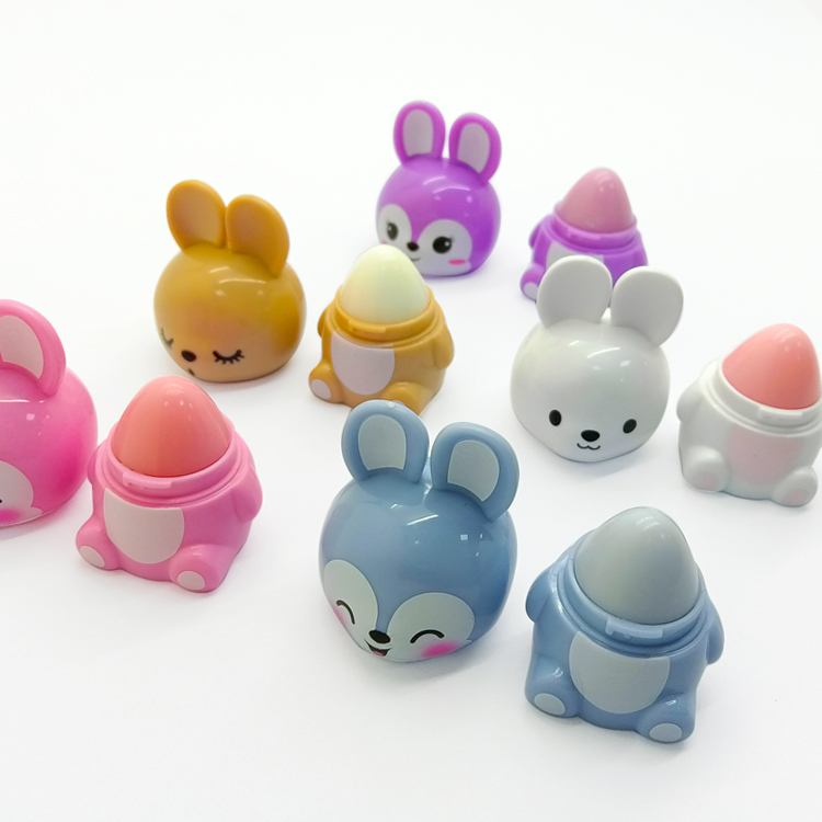 mini rabbit Animal shape fruit favoty lip balm C5061