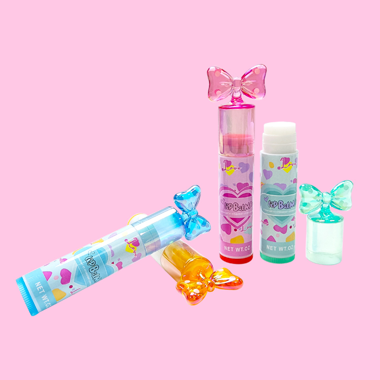 bow tie shape moisturize colorfull lip balm C2131-21