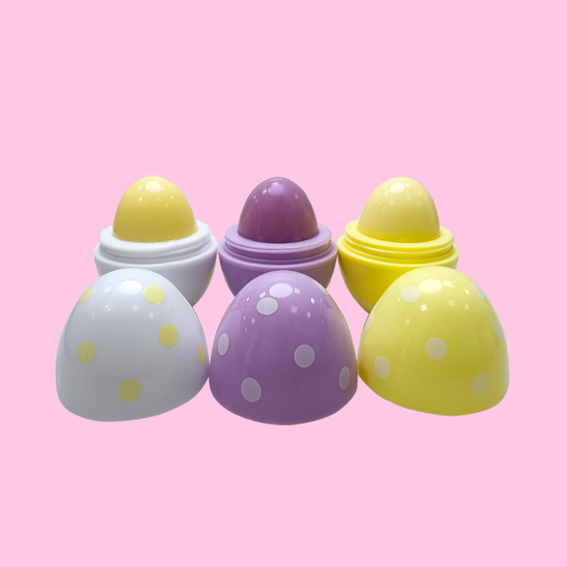 Egg character shape moisturize colorfull lip balm model c5470