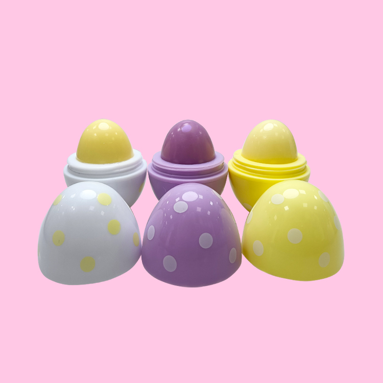 Egg character shape moisturize colorfull lip balm model c5470