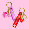Cute Mini Strawberry Lip Gloss Pendant Model:C1229
