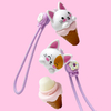 Cute Cat Head Ice Cream Lip Balm Model:C5621-2