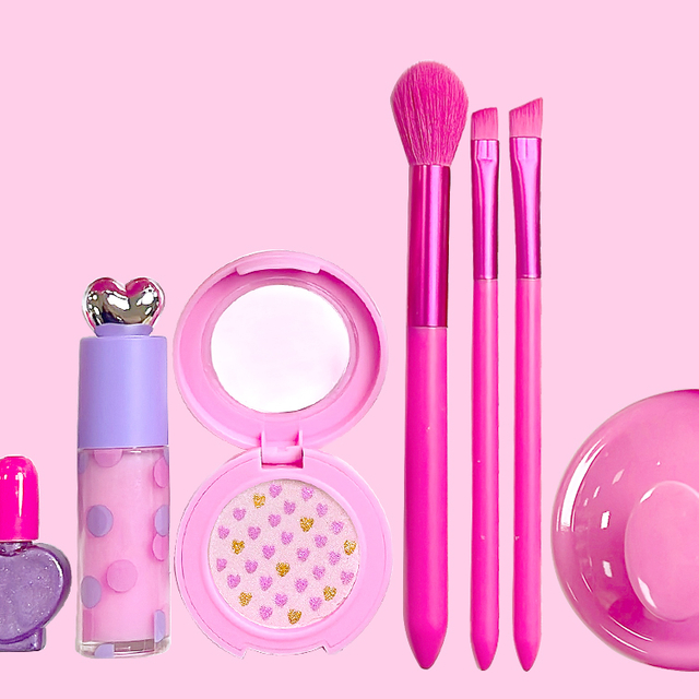 Pink Heart Lip Glaze Children's Set Series -5