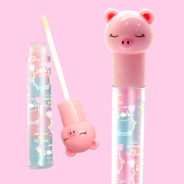 Pig Animal shape fruit favoty two-in-one lip gloss C2134-9