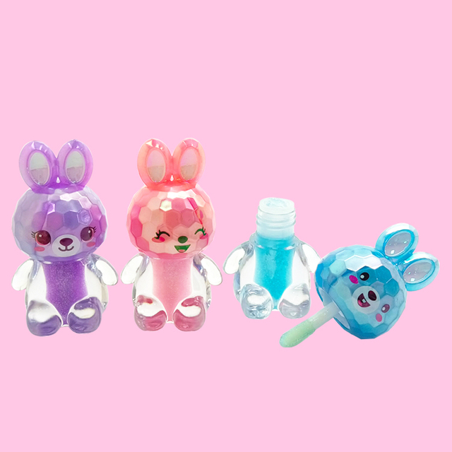 mini animal Diamond Rabbit Lip Gloss C2164-2b/C2162-4