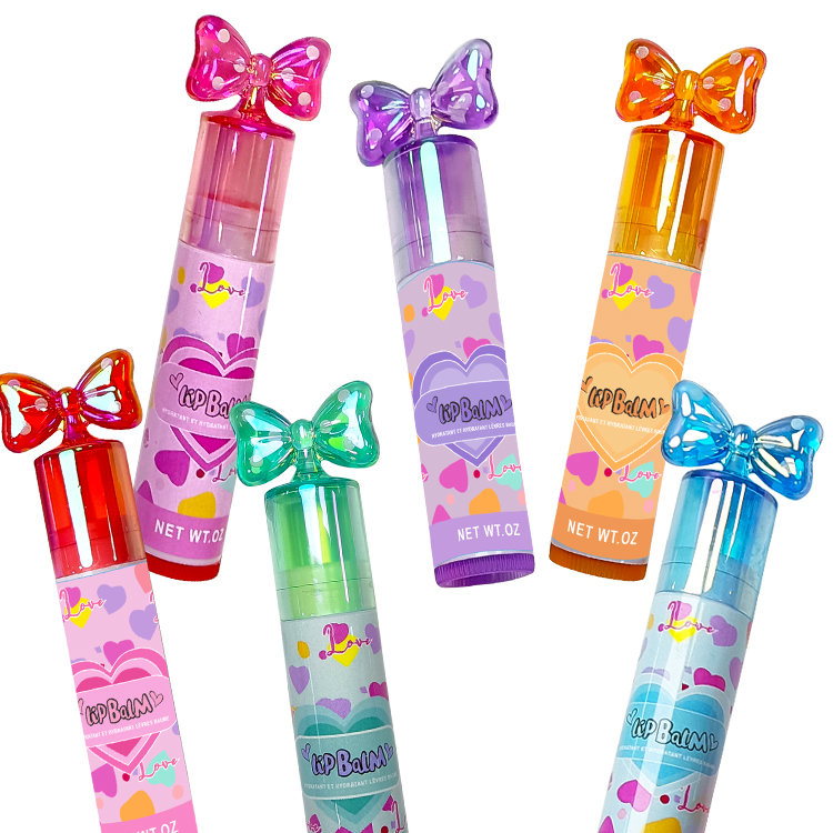 bow tie shape moisturize colorfull lip balm C2131-21