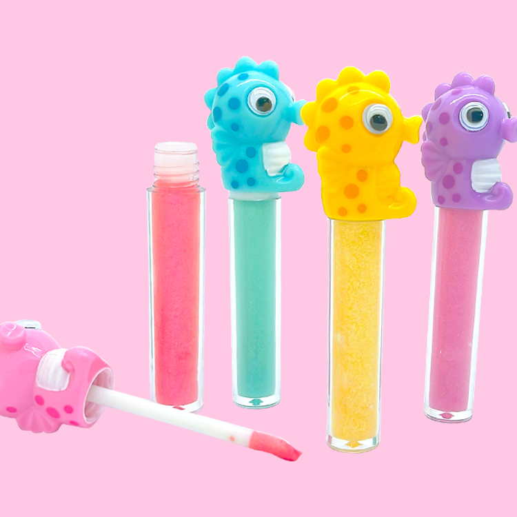 hippocampus shape fruit favoty lip gloss C2071-4