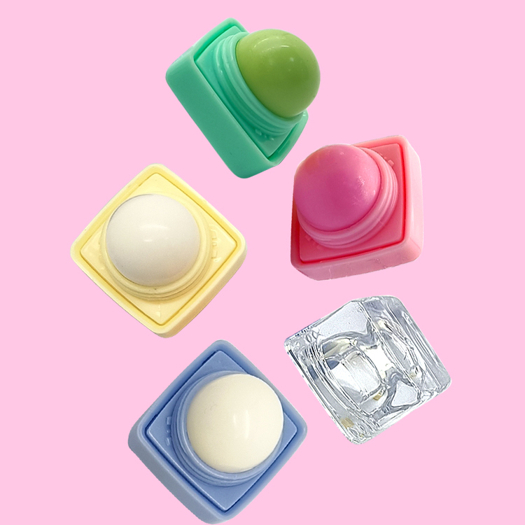 Ice Cube shape fruit lip balm C5448